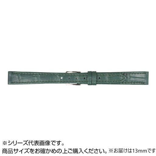 【送料無料】MIMOSA(ミモザ) 時計バンド P型押ワニ 13mm グリーン (美錠:銀) CP-G13 【送料無料】MIMOSA(ミモザ) 時計バンド P型押ワニ 13mm グリーン (美錠:銀) CP-G13