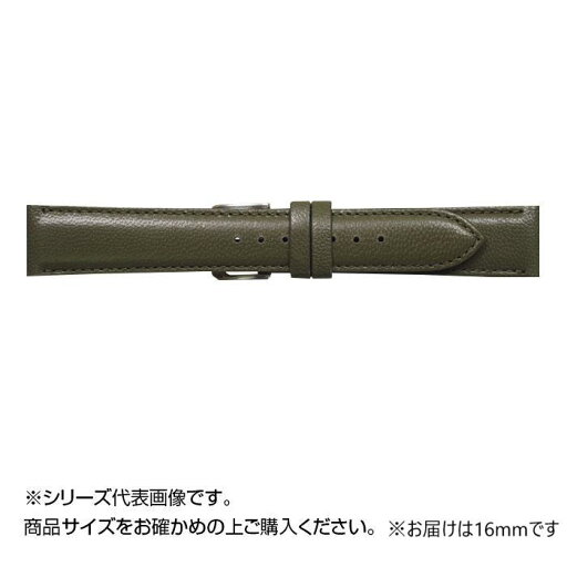【送料無料】MIMOSA(ミモザ) 時計バンド キッド 16mm カーキ (美錠:銀) ZK-KH16 【送料無料】MIMOSA(ミモザ) 時計バンド キッド 16mm カーキ (美錠:銀) ZK-KH16