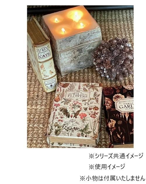 【送料無料】アンティークルック エンプティブックボックス ガーデンフラワー IN054582