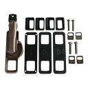 【送料無料】 144KR-U 鍵付取替クレセント錠 R用 アンバー 00776865-001(3)