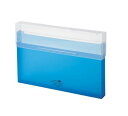 【送料無料】 LIHIT LAB.(リヒトラブ) AQUA DROPs(アクアドロップス) コングレスケース A4 厚型 青 A-5024-8