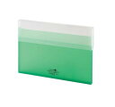 【送料無料】 LIHIT LAB.(リヒトラブ) AQUA DROPs(アクアドロップス) コングレスケース A4 薄型 黄緑 A-5035-6