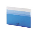 【送料無料】 LIHIT LAB.(リヒトラブ) AQUA DROPs(アクアドロップス) コングレスケース A4 薄型 青 A-5035-8