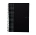 【送料無料】 LIHIT LAB.(リヒトラブ) hirakuno ツイストノート セミB5 S型(タテ型) ブラック N-1674-24