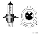 【送料無料】M&Hマツシマ ハロゲンバルブ (1個) HS1/H4 12v 45/45w B2クリア 16BH B2C