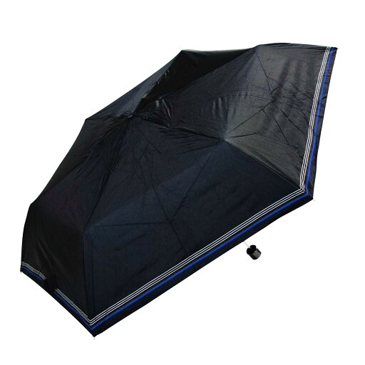 【送料無料】藤田屋 雨晴兼用紳士折りたたみ傘 ラインボーダー ブラック UM60-2265 【送料無料】藤田屋 雨晴兼用紳士折りたたみ傘 ラインボーダー ブラック UM60-2265