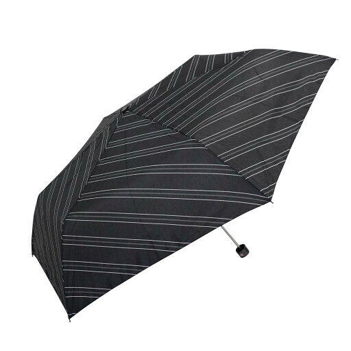 【送料無料】藤田屋 紳士折りたたみ傘 斜めボーダー ブラック M60-2321 【送料無料】藤田屋 紳士折りたたみ傘 斜めボーダー ブラック M60-2321