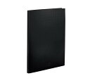 【送料無料】 LIHIT LAB.(リヒトラブ) AQUA DROPs(アクアドロップス) クリヤーブック ポケット交換タイプ A4 S型(タテ型) 黒 N-5015-24