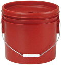 【送料無料】 トスロン 丸型 密閉容器 12L レッド 1152150(3)