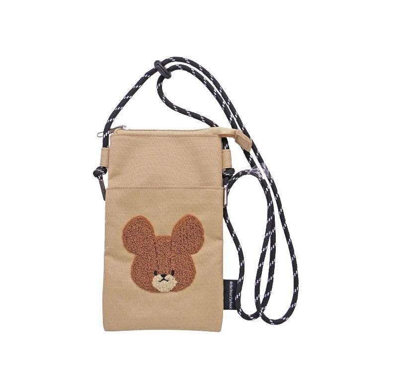 【送料無料】 くまのがっこう　ファスナーサコッシュ　BE 195234-24