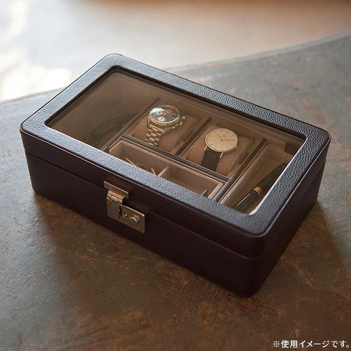 【送料無料】茶谷産業 Lusso 本革メンズアイテム収納ボックス 240-016