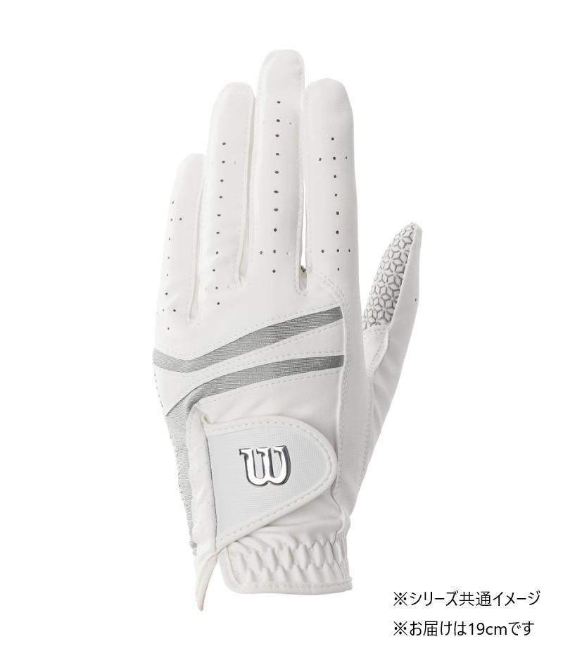【送料無料】 ウイルソン パフォーマンスネオ レディースグローブ 左手用 ホワイト/シルバー 19cm