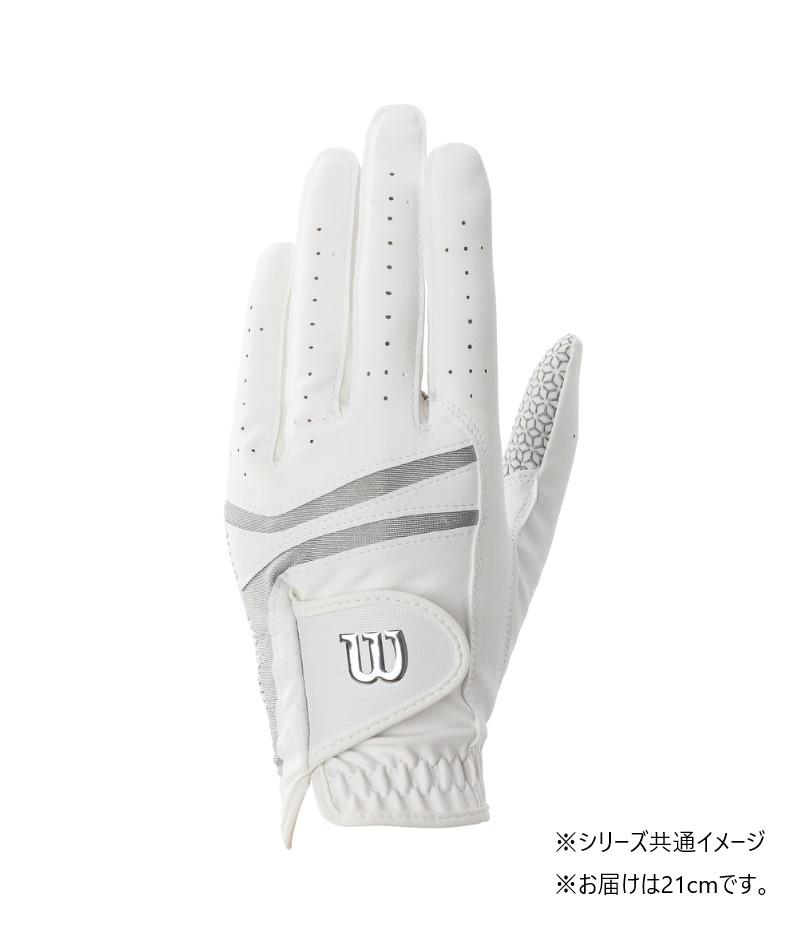 【送料無料】 ウイルソン パフォーマンスネオ レディースグローブ 左手用 ホワイト/シルバー 21cm
