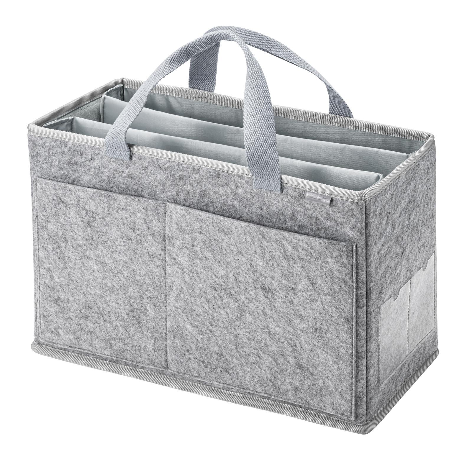 【送料無料】 サンワサプライ フェルトBOXバッグ グレー BAG-TW9GY