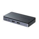 【送料無料】 サンワサプライ ドッキングステーション(HDMI×2画面出力・LAN端子なし) ブラック USB-CVDK17