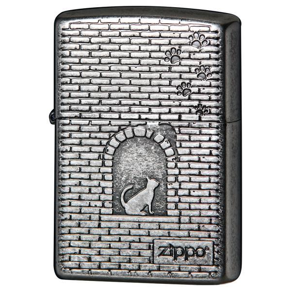【送料無料】 ZIPPO(ジッポー) ライター ニッケルバレル CAT 2NIB-BLOCKCAT