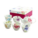 【送料無料】 花水彩 5客ポット茶器 01823