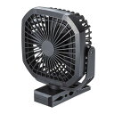 【送料無料】 サンワサプライ USB扇風機(バッテリー充電式) 2m ブラック FAN-USB1BK(2)