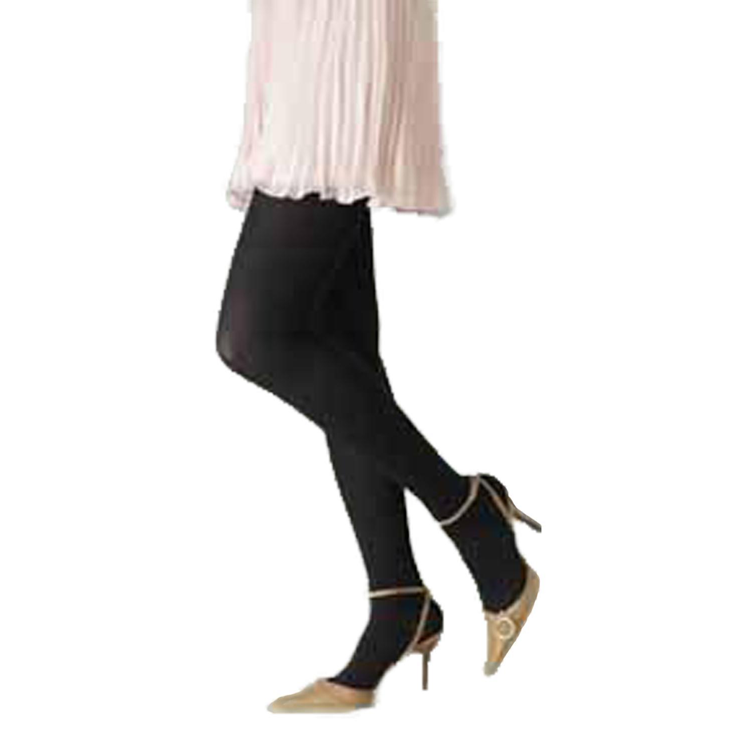 【送料無料】医療用弾性ストッキング レックスフィット 厚手パンティストッキング 爪先あり 中圧 Mサイズ ブラック1642