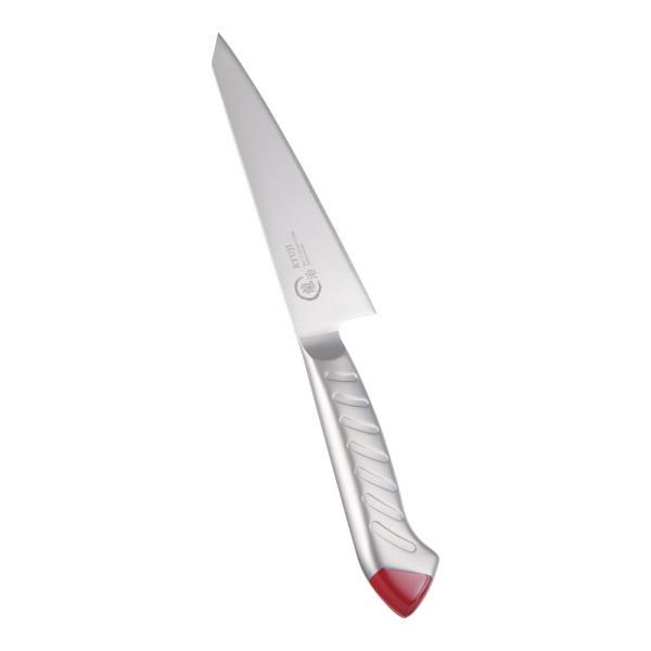 【送料無料】 下村工業　龍治　ステンカラー　骨スキ包丁　15cm　レッド　ALY9002