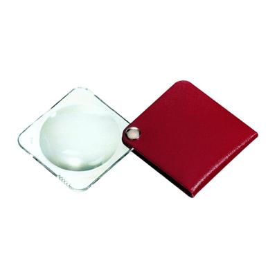 【送料無料】 エッシェンバッハ　ハンディルーペ　（3.5倍）　角　レッド　1752-160