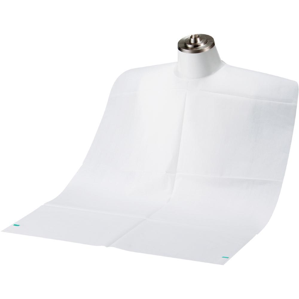 【送料無料】竹虎 フェルラックエプロン ホワイト L テープ付 100枚入 076372