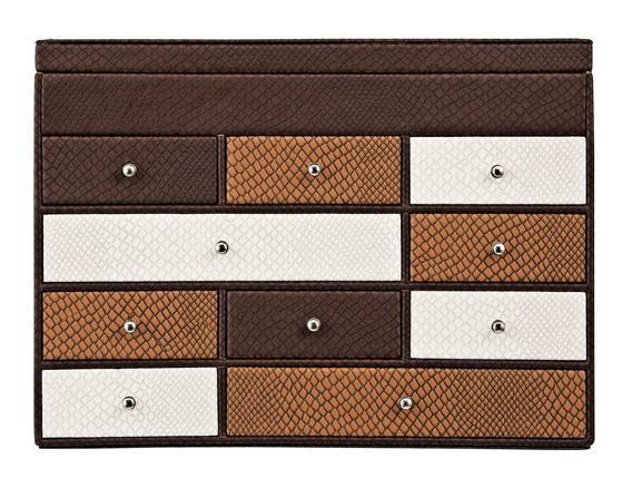 【送料無料】 チェストジュエリーボックス　L　CB-06002・ブラウン