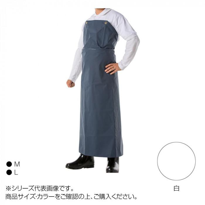 【送料無料】コヤナギ 防水 ワンタッチ前掛 白　L
