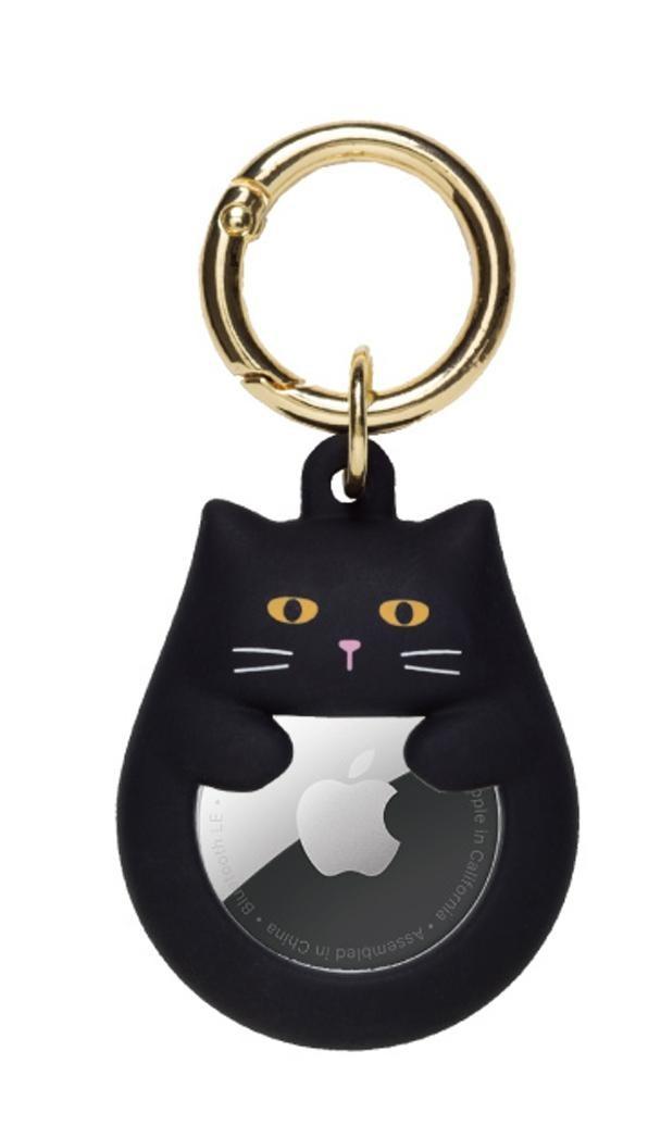 【送料無料】Petit Animal AirTagケース くろねこ AT-PA02
