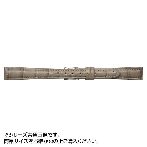 【送料無料】MIMOSA(ミモザ) 時計バンド SY型押ワニ 18mm グレージュ (美錠:銀) CSY-GG18 【送料無料】MIMOSA(ミモザ) 時計バンド SY型押ワニ 18mm グレージュ (美錠:銀) CSY-GG18