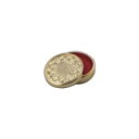 【送料無料】高岡銅器 朱肉入 菊 5φ 176-02