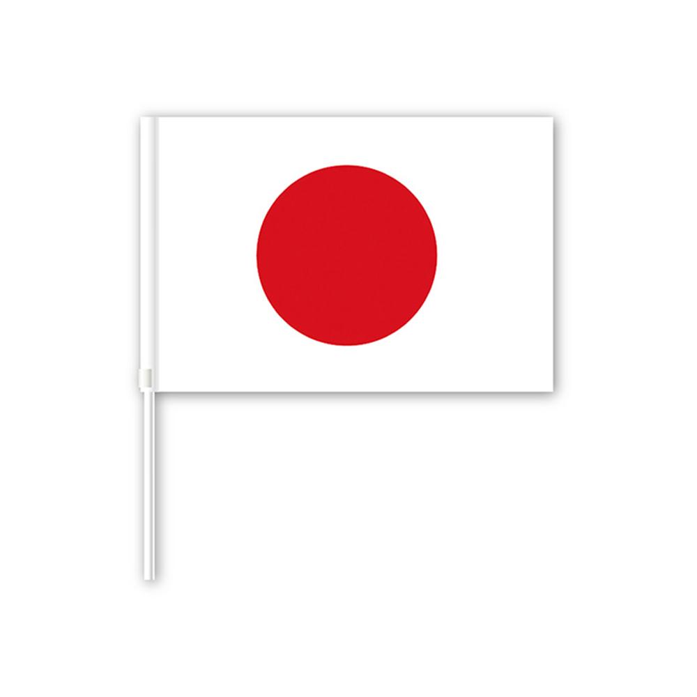 TOSPA クウェート 国旗 ミニフラッグ 旗サイズ10.5×15.7cm テトロンスエード製 ポール27cm 吸盤のセット 日本製 世界の国旗シリーズ