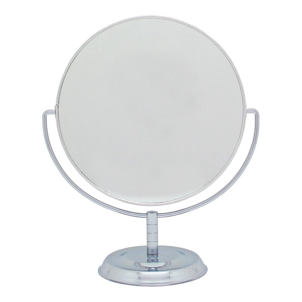 【送料無料】メリー 拡大鏡約3倍付卓上ミラー シルバー No.5870