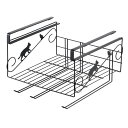 【送料無料】ネコの吊り戸棚下ラック 1305716