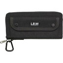 【送料無料】L.R.M ナイロンかぶせラウンドウォレット CMK20-0696 BK