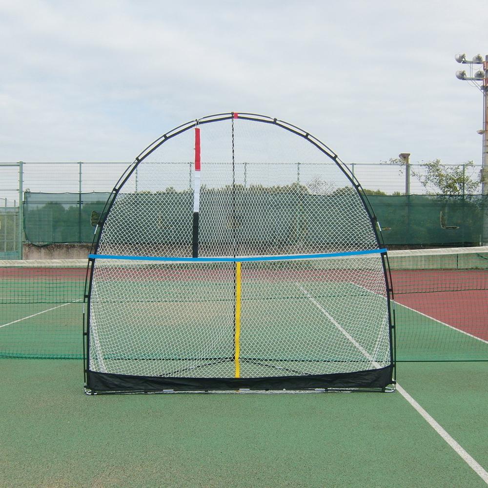 KTネット 全天候式上部ダブル 硬式テニスネット センターストラップ付き 日本製 【サイズ：12.65×1.07m】 ブラック KT6227 (代引不可)