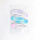 【送料無料】mnct ミニヘアピンセット(ピンク&ブルー&パープル)6個セット Q0830