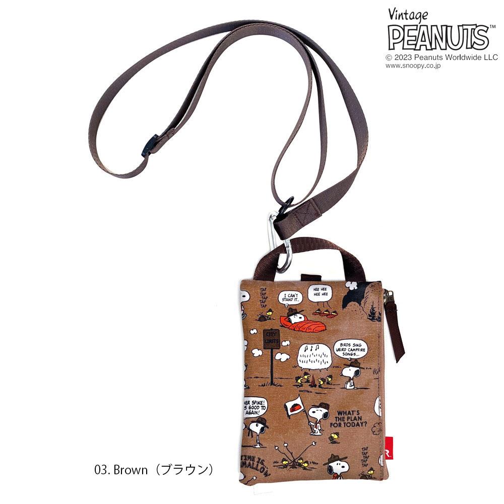 ルートート 【送料無料】ROOTOTE　ルートート　IP.WRポーチ.ラミ.Peanuts-8M Brown　833403