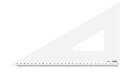 【送料無料】ORIONS メタクリル三角定規(目盛付) 30cm A-1020