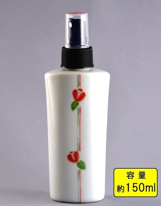 【送料無料】有田焼 ヘルシー醤油スプレーボトル 椿