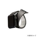 【送料無料】メタルストレッチバンド for Apple Watch 41/40/38mm (Sサイズ) ブラック(2)