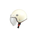 【送料無料】リード工業 LEAD NOVIA(ノービア) バブルシールド付スモールロージェットヘルメット ラインアイボリー レディースフリーサイズ
