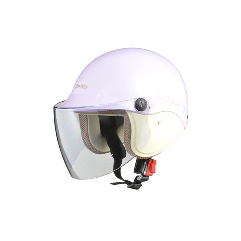 【送料無料】リード工業 Street Alice セミジェットヘルメット パールパープル QJ-3