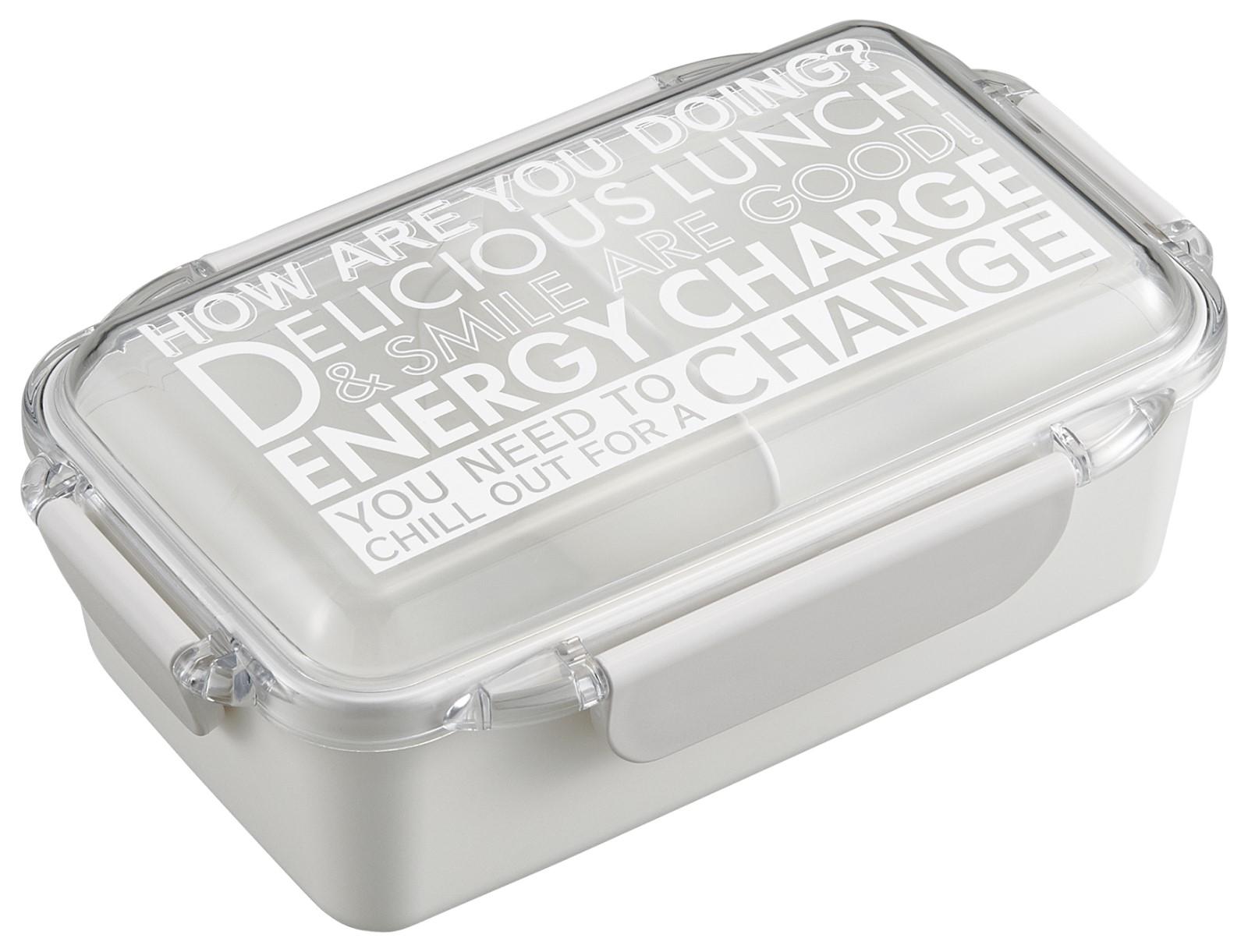 【送料無料】オーエスケー ENERGY CHARGE ランチボックス(仕切付) ホワイト PCD-650