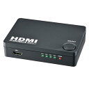 【送料無料】OHM 4ポート HDMIセレクター AV-S04S-K(2)