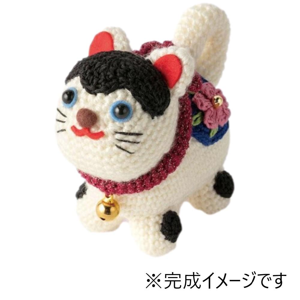 【送料無料】 オリムパス 干支キット 戌 ～いぬ～ 張り子の犬 あみぐるみ (完成：約幅11cm×高さ10cm) 編みぐるみ キット 犬 張子 イヌ 正月 手編み 編物 手芸 ハンドメイド 手作り 裁縫 ソーイング 趣味 工芸 アート ぬいぐるみ MK-80 日本製