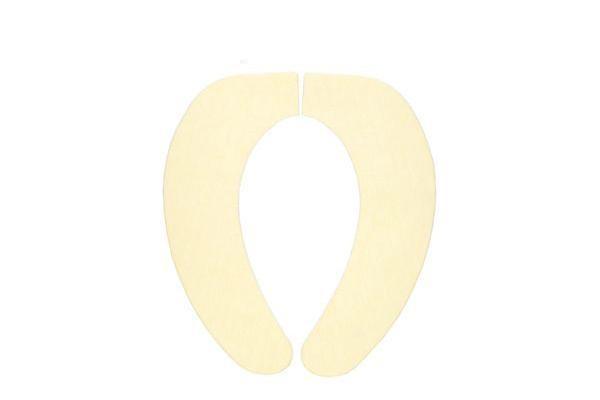 【送料無料】サンコー おくだけ吸着 ズレないベンザシート 無地 同色2組入 巾10.5×全長40cm YE(イエロー)・KA-24