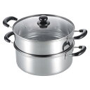 【送料無料】パートナーズセッション 蒸し上手 ステンレス2段蒸し器 26cm R-0201