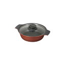 【送料無料】パール金属 旨味 ふっ素加工IH対応ガラス蓋付卓上鍋16cm HB-6962