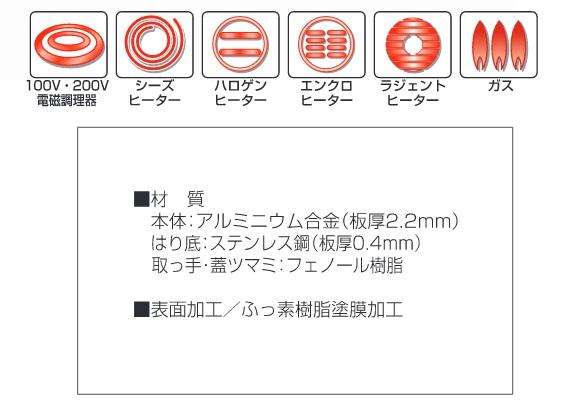 【送料無料】来栖けい IH対応 深型両口フライパン28cm KKCH-403S 2